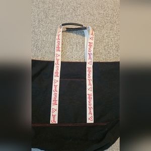 Victorias Secret Tote Bag Zippered Black NWOT